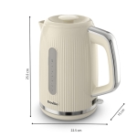 Breville Bold Vanilla Cream Electric Kettle | 1.7L | 3kW Fast Boil | Cream & Silver Chrome [VKT223] - Image 2