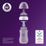 Philips Avent AirFree Vent Baby Bottle Newborn Gift Set - 4 Baby Milk Bottles with Air-Free Vent, Ultra-Soft Pacifier and Bottle Brush, Babies Aged 0-12 Months+ (Model SCD657/11) - Image 11