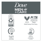 DOVE MEN + CARE 2-in-1 Shampoo + Conditioner Sandalwood & Cardamom Oil for Thick & Full Hair, + Vitamin B3 & Mineral Complex, 17.5 oz - Image 3