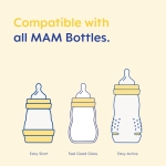 MAM Teats Size 3 | 4 Pack | Fast Flow | Suitable from 4+ Months | Fits All MAM Bottles | Made from SkinSoft Silicone | Baby Accessories - Image 4