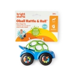 Bright Starts Oball Rattle & Roll Sports Race Car Toy Push and Go Vehicle, Easy Grasp, Ages 3 Months +, Blue - Image 3