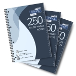 Office Zone 250 Ruled Pages Notebook | Premium 90gsm Quality Paper | Micro-Perforated Tear-Out Sheets to A4 Size | Drilled Holes for Filing | Integrated Ruler Scale on Front Cover - Image 5