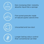 Catsan Hygiene Non-Clumping Cat Litter, 100 Percent Natural, Absorbent, 10 Litre, White - Image 7