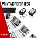 Canon Ink & Paper Multipack - PG-545/CL-546 Genuine Printer Ink Cartridges 2 Pack (1 x Black, 1 x Colour) & 4x6 Photo Paper (50 x Sheets) - Image 5