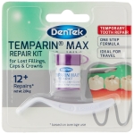 DenTek Temparin Max, Home Temporary Dental Repair Kit for Reparing Lost Fillings or Securing Loose Caps, Crowns or Inlays, 12+ Repairs