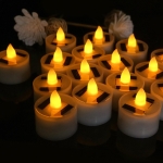 Hugsweet Solar Candles Outdoor Waterproof - Reusable LED Candle Flameless Flicker - Fake Candles for Outdoor Use, Waterproof Dusk to Dawn Lighting Sensor for Party Home Decorations - Image 9
