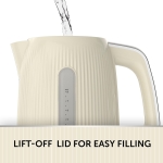 Breville Bold Vanilla Cream Electric Kettle | 1.7L | 3kW Fast Boil | Cream & Silver Chrome [VKT223] - Image 6