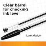 Bic Cristal Original Ballpoint Pens Medium Tip (1 mm) – Black, Box of 10 - Image 13