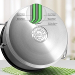 NutriChef Large Stainless Steel Stock Pot with Lid - Big Soup Pot, Heavy Cooking Pot with Glass Lid - Stew Pot, Cookware Induction Pot, Mirror Finish Stockpot, Deep Casserole Pot, 6-Qt / 5.7 Litre - Image 4