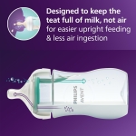 Philips Avent AirFree Vent Baby Bottle Newborn Gift Set - 4 Baby Milk Bottles with Air-Free Vent, Ultra-Soft Pacifier and Bottle Brush, Babies Aged 0-12 Months+ (Model SCD657/11) - Image 8
