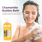 Spa Luxetique Bubble Bath, Foaming Bath with Epsom Salt, Chamomile Rose and Lavender Scent Bathing Set, 3 Pack 49.8 fl oz Christmas Gifts Set for Women and Men - Image 5