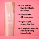 e.l.f. Halo Glow Skin Tint SPF 50, Tinted Moisturiser For Light, Buildable Coverage, Creates A Natural Glow, Vegan & Cruelty-Free, 2 Fair Warm - Image 8