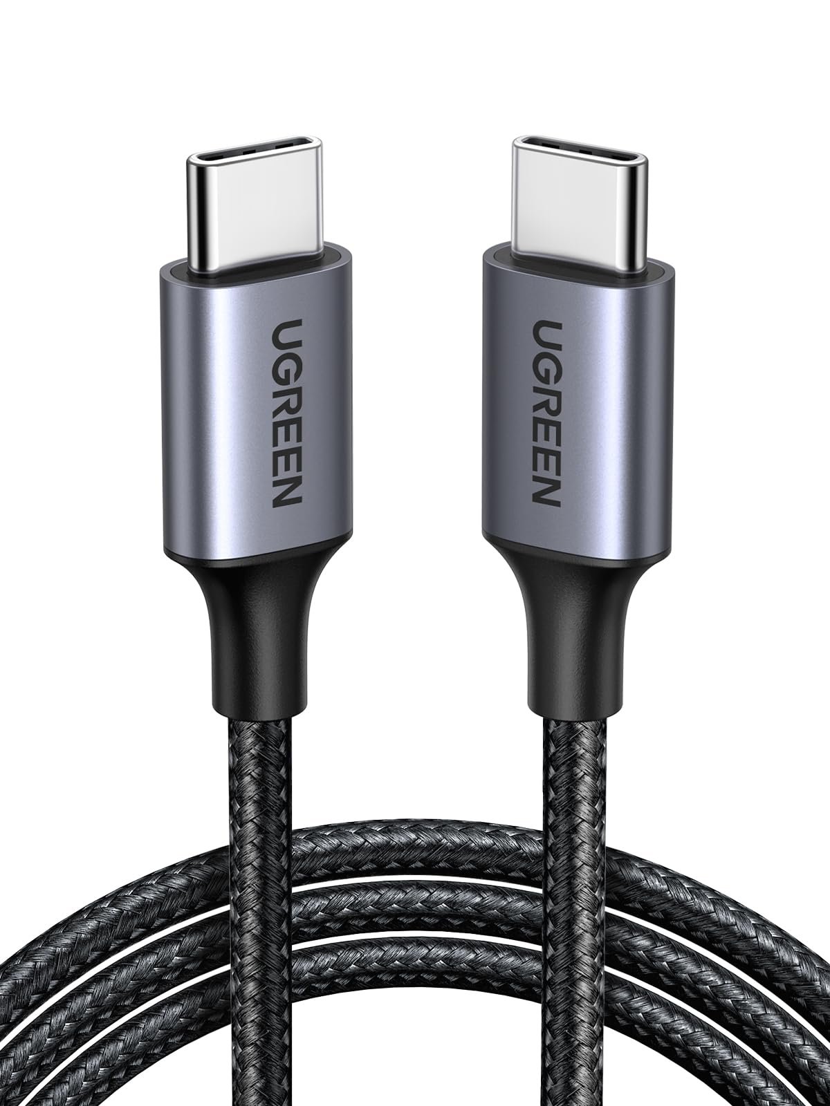 UGREEN USB C to USB-C Charger Cable 60W Type C to C Lead Fast Charging Compatible With iPhone Air/17/16 Pro Max, Galaxy S25 Ultra, Pixel 9, iPad Pro 2024/Air 5, MacBook Pro (0.5M)