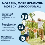 Hudora Nest Swing Tent, Polyester, Blue/Grey, 90 - Image 3