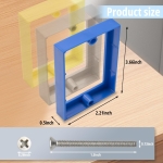 YQSIYU 1/2 Inch Electrical Outlet Box Extender,Outlet Box Extenders for Home Improvement,Single Gang Receptacle Extender with Screws,1 Pack,Yellow - Image 6