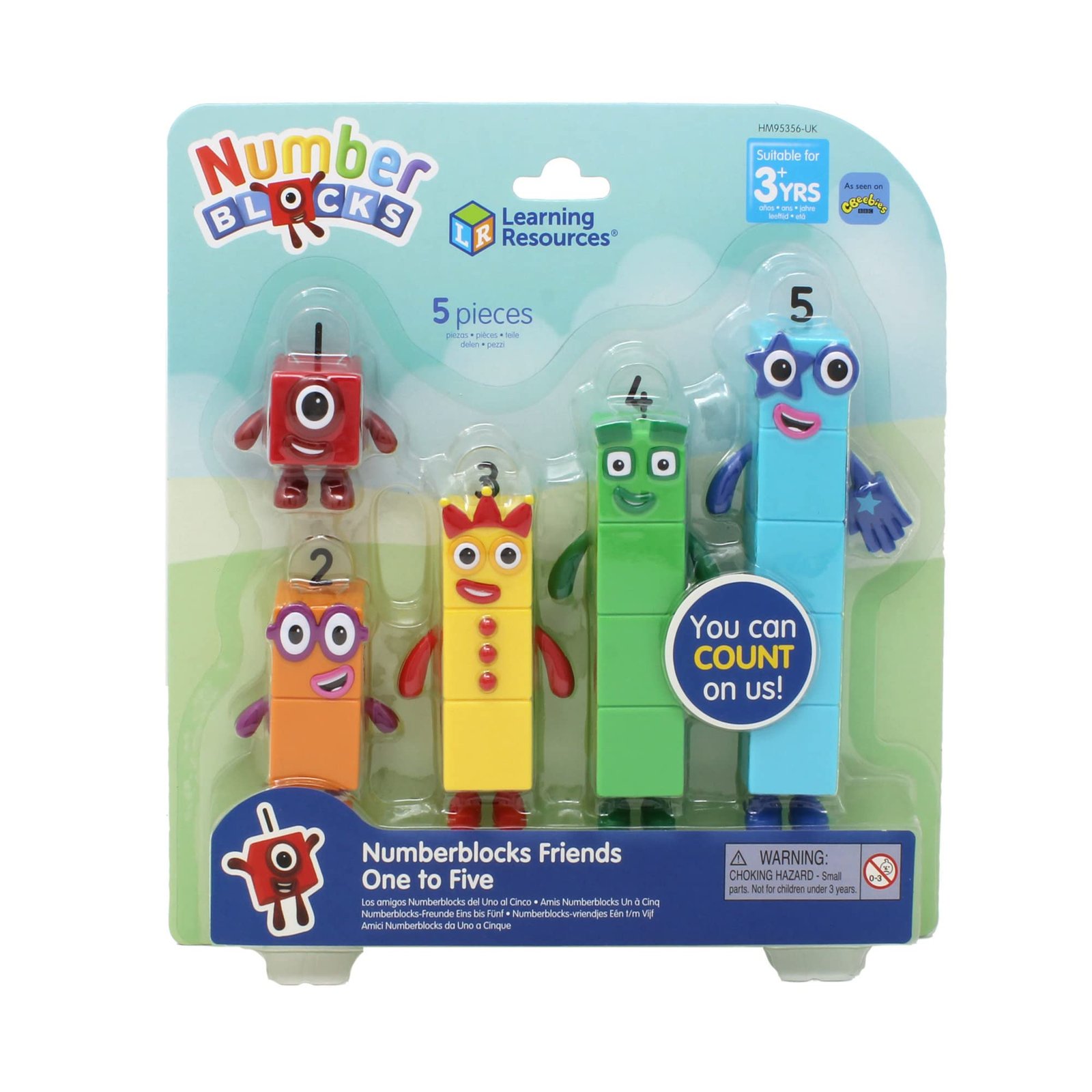 71XCoreaAyL.jpg Learning Resources Numberblocks Friends One to Five, Official Collectible Toys, Includes Numberblocks One, Two, Three, Four and Five, Suitable for Display and With Posable Arms for Realistic Play - Image 1