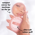 e.l.f. Halo Glow Powder Filter, Pressed Finishing Powder, Buildable Coverage, Crease-Resistant, Blurs the Appearance of Pores, With Velour Puff and Mirror, Vegan & Cruelty-Free, Medium Warm - Image 3