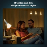 Philips Hue Smart Wireless Dimmer Switch V2 (Installation-Free, Exclusive Philips Hue Lights) for Indoor Home Lighting, Livingroom, Bedroom - Image 5