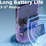 R36S Retro Handheld Video Game Console, 3.5Inch IPS Screen Video Player 64g TF Card 10,000+ Games Retro Handheld Game Console, With Open Source Linux System (Dark Blue) - Image 4