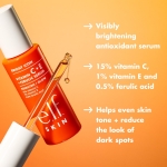 e.l.f. SKIN Bright Icon Vitamin C + E + Ferulic Serum, Brightening & Soothing Face Serum, Helps Even Skin Tone, Vegan & Cruelty-Free, 30ml - Image 7