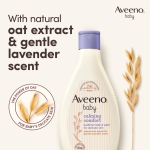 Aveeno Baby Calming Comfort Bedtime Bath and Wash (1 x 250ml), Tear-Free and Soap-Free Baby Wash with Gentle Lavender & Vanilla Scent, Gently Cleanses Skin Before Bedtime, for Delicate Skin - Image 5