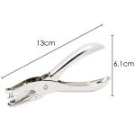 Single Hole Punch - 6MM Silver – Office Stationery Essential - High Performance Stationary with Multiple Sheet Capacity for Paper and Card Gift Tag Puncher – By TRIXES - Image 7