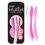 WILKINSON SWORD - Intuition Eyebrow Shaper for Women | Facial Hair Remover and Trimmer | Exfoliating Dermaplaning Tool | Pack of 3 Disposable Razors