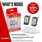 Canon Ink & Paper Multipack - PG-545/CL-546 Genuine Printer Ink Cartridges 2 Pack (1 x Black, 1 x Colour) & 4x6 Photo Paper (50 x Sheets) - Image 8