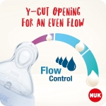 NUK First Choice+ Teats for Baby Bottles | 6-18 Months | Flow Control | Anti-colic Vent | BPA-free | 2 Count - Image 6