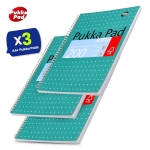 Pukka Pad A4+ Metallic Jotta Notebook 22.5x29.6 cm Wirebound, 80 GSM Paper, 200 Pages, 8mm Lined with 4-Hole Punch Margins, Perforated Edges Notebook for School & Office (Green) (Pack of 3) - Image 7