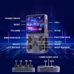 R36S Retro Handheld Video Game Console, 3.5Inch IPS Screen Video Player 64g TF Card 10,000+ Games Retro Handheld Game Console, With Open Source Linux System (Dark Blue) - Image 6