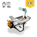LEGO 31134 Creator 3 in 1 Space Shuttle Toy to Astronaut Figure to Spaceship, Building Toys for Kids, Boys, Girls Aged 6 and up, Creative Gift Idea - Image 9