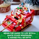 LEGO Santa’s Sleigh Set, Building Toy for Kids with Minifigure, Reindeer Figures and Guitar, Stocking Filler Idea or fun Christmas Decoration, Gift for 9 Plus Year Old Boys and Girls 40499 - Image 7