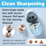 Faber-Castell Grip 580074 Pencil Set with Sharpener and Eraser 5-Piece Writing Set Sky Blue - Image 5