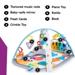 Baby Einstein, 4-in-1 Kickin' Tunes and Language Discovery Play Gym with Piano, Mat with Detachable Activity Toys, Lights, Sounds and Music, Ages Newborn + - Image 14
