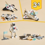 LEGO 31134 Creator 3 in 1 Space Shuttle Toy to Astronaut Figure to Spaceship, Building Toys for Kids, Boys, Girls Aged 6 and up, Creative Gift Idea - Image 5