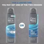 Dove Men+Care Antiperspirant Dry Spray Deodorant for Men Clean Comfort 48 Hour Sweat and Body Odor Protection 3.8 oz 3 Count - Image 8
