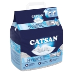 Catsan Hygiene Non-Clumping Cat Litter, 100 Percent Natural, Absorbent, 10 Litre, White