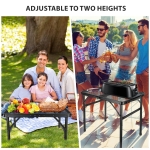 Small Folding Grill Table, Easy for Storage, Compact and Portable Picnic Table for Grill, Outdoor Camping, Garden, Patio, Dining, BBQ, Party, Market, 2Ft - Image 7