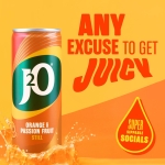 J2O Fruit Juice, Orange and Passion Fruit, 250ml Cans (Pack of 12) - Image 12