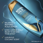 Head & Shoulders Royal Oils Dandruff Shampoo and Conditioner Set, Coconut Oil & Apple Cider Vinegar, Moisture Renewal, Scalp Relief, Curly & Coily Hair, Anti Dandruff, 31.4 Fl Oz Each, 2 Pack - Image 8