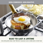 GreenPan Stainless Steel Tri-Ply Reserve 10 Piece Cookware Pots and Pans Set, Multiclad, PFAS-Free, Induction, Oven & Broiler Safe to 600°F, Heat Responsive Core, Dishwasher Safe, Glass Lids - Image 8