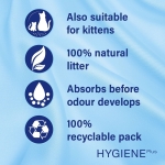 CATSAN - Hygiene Plus Non-Clumping Adult Cat Litter and Kitten Litter - 20L - 100% Natural and Absorbent - Image 4
