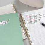 Quanerba A4 Wirebound Notebook 3 Pack Spiral Lined Paper, Exercise Campus notebook-120 Pages/60 Sheets 8.5 x 11 Inches (21 x 28 cm), White Blue Green - Image 4