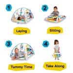 Baby Einstein, 4-in-1 Kickin' Tunes and Language Discovery Play Gym with Piano, Mat with Detachable Activity Toys, Lights, Sounds and Music, Ages Newborn + - Image 17