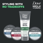 DOVE MEN + CARE Styling Gel 3 count Hair Taming Gel for a Strong Hold Hair Styling Product for Thicker and Healthier Looking Hair 7 oz - Image 5