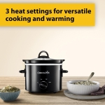 Crock-Pot Slow Cooker | Removable Easy-Clean Ceramic Bowl | 1.8 L Small Slow Cooker (Serves 1-2 People) | Energy Efficient | Black [CSC080] - Image 5
