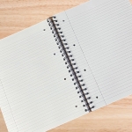 Office Zone 250 Ruled Pages Notebook | Premium 90gsm Quality Paper | Micro-Perforated Tear-Out Sheets to A4 Size | Drilled Holes for Filing | Integrated Ruler Scale on Front Cover - Image 4