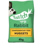Wagg Twitch Rabbit Food 4kg (Pack of 3) - Complementary Feed Nuggets