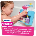 Toomies Bath Barista - Pretend Cafe Baby Bath Toys - Wall Mounted Bubble Bath Play Kitchen Toddler Toys - Kids Kitchen Set Includes 3 Cups, 1 Jug, 1 Shaker - +18 Months Boys Toys & Girls Toys - Image 2